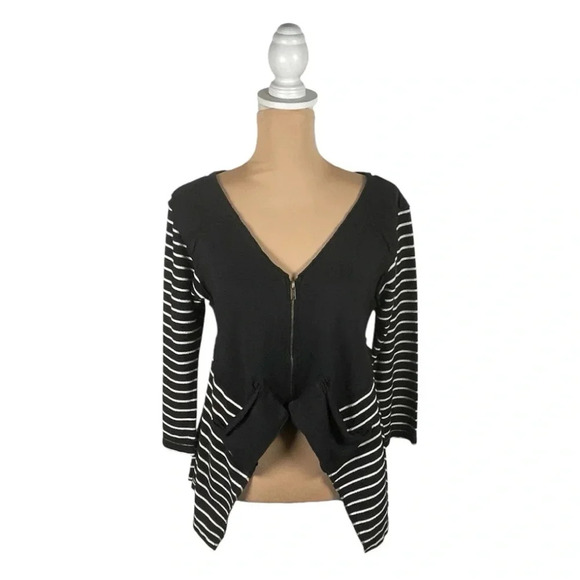 🖤 We the Free by Free People | Asymmetrical Sweater Jacket Size Small - Picture 1 of 7